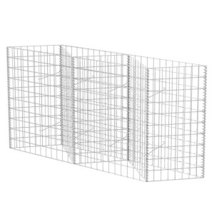 Kosz gabionowy, galwanizowana stal, 120x30x100 cm