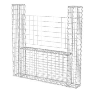 Kosz gabionowy w kształcie litery U, stal, 160x20x