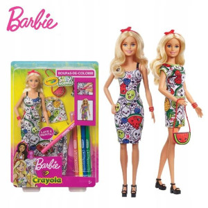 BARBIE Crayola Lalka Pachnące kolory GGT44 Mattel