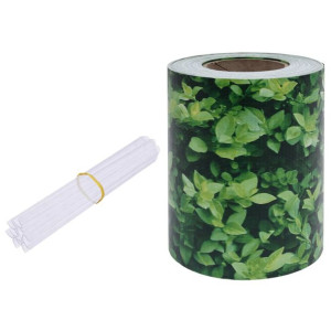 Osłona na ogrodzenie ogrodowe, PVC, 35x0,19 m, zie