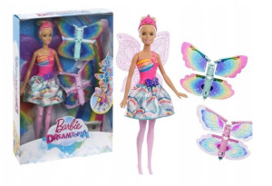 Barbie lalka wróżka latające skrzydełka FRB08