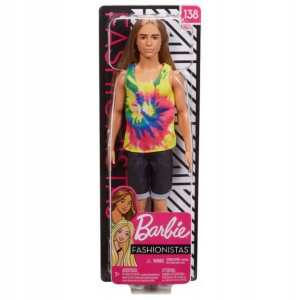 Barbie, lalka Stylowy Ken z długimi włosami