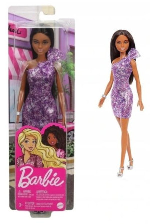 Lalka Barbie Błyszcząca Sukienka Z Kokardą