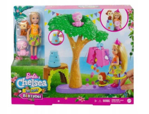LALKA BARBIE CHELSEA URODZINY zestaw zwierzątka