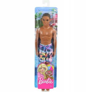 Lalka Barbie Ken Plażowy Mattel Fjf08 Ghw44