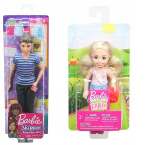SKIPPER KEN OPIEKUN z Barbie Chelsea ogrodniczka