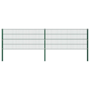 Panel ogrodzeniowy ze słupkami, żelazny, 3,4 x 0,8