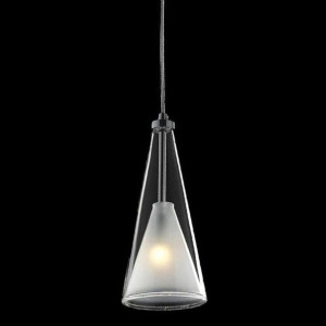 Halogenowa LAMPA wisząca BUTIO MD9190-1A Italux szklana OPRAWA zwis stożek