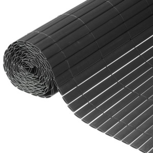 Dwustronna mata ogrodzeniowa, PVC, 1 x 3 m, antrac