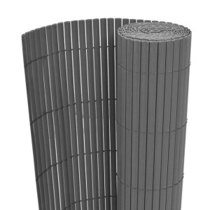 Dwustronne ogrodzenie ogrodowe, PVC, 90x500 cm, sz