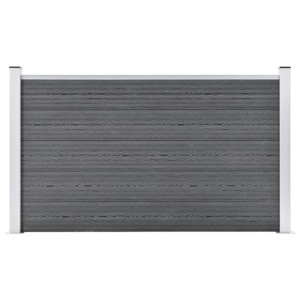 Ogrodzenie ogrodowe WPC, 180x105 cm, szare