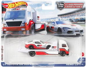 Hot Wheels Team Transport Laweta z autkiem GRK65