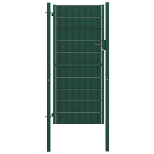 Furtka ogrodzeniowa, PVC i stal, 100 x 124 cm, zie