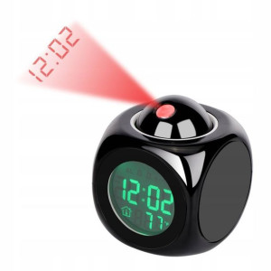 BUDZIK Z Projektorem Termometr LCD Zegar 11631