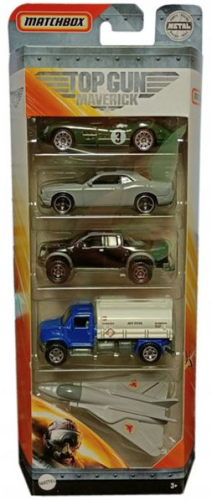 Matchbox 5pojazdów autek TOP GUN C1817 GPF96