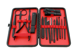 Ag603e Zestaw Do Manicure Czerwony