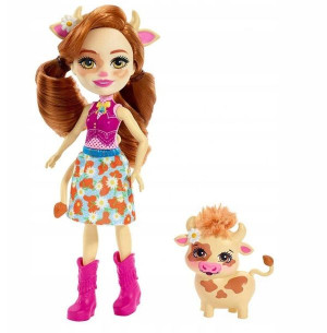 Lalka Enchantimals Cailey Cow + Zwierzątko