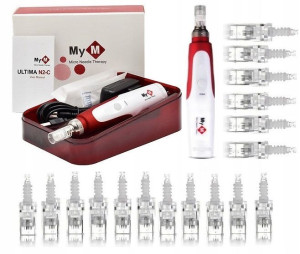 Dermapen MyM N2-C Dr Pen +15 kartridży Mezoterapia