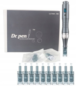 Dr Pen M8 +10 kartridży BEZPRZEWODOWY Dermapen PRO