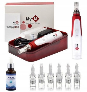 MEZOTERAPIA MIKROIGŁOWA Dermapen KARDRIDŻ 6x +Kwas