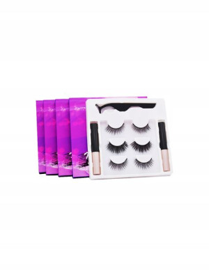 Sztuczne Rzęsy Magnetyczne 3 Pary Eyeliner Pęseta