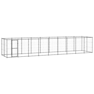Kojec zewnętrzny dla psa, stalowy, 21,78 m²