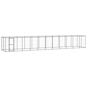 Kojec zewnętrzny dla psa, stalowy, 26,62 m²
