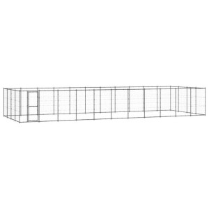 Kojec zewnętrzny dla psa, stalowy, 53,24 m²