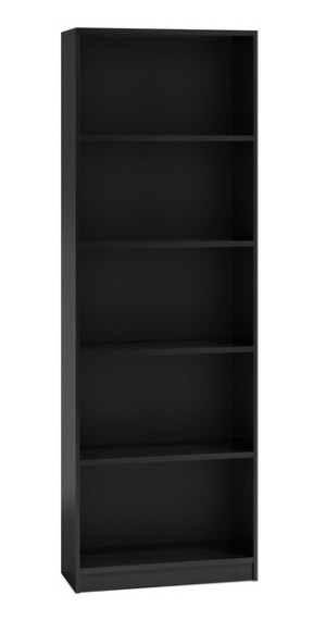 Regał 40(30) Na Książki Szafka 182x40x30cm - Czarny