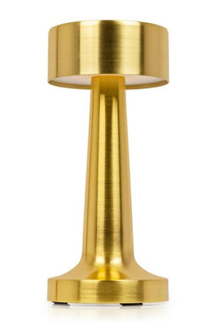 Lampa biurkowa LEE złota - wbudowana bateria, LED