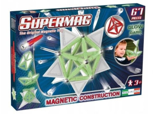Magnetyczne Klocki Supermag Tags Glow 67 Elem 0159