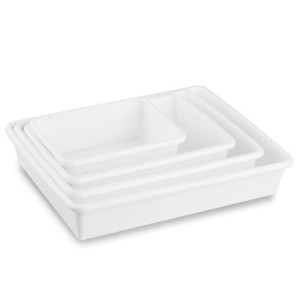 Komplet 4 pojemników tacek na żywność Plastic Forte