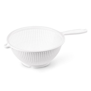 Durszlak z rączką Plastic Forte 22 cm biały