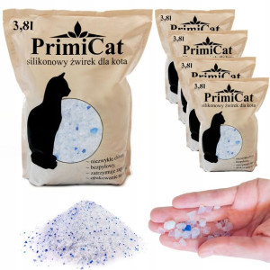 Żwirek Silikonowy Dla Kota Primicat 5x3,8l=19l