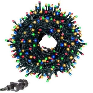 Lampki choinkowe 300 LED żarówki bezpieczne ozdoby świąteczne multicolor