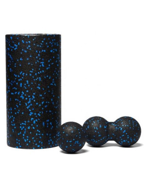 Zestaw rollerów roller do masażu wałek + piłka + duoball 3w1
