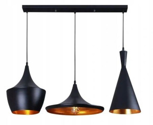 Lampa Wisząca Edison Industrial Costa Set Black