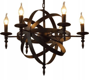 Lampa Sufitowa Wisząca Loft Vintage Metalowa Retro