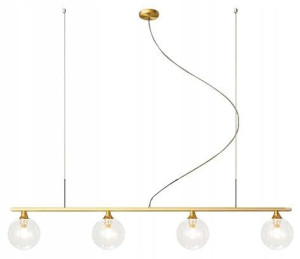 Lampa Sufitowa Wisząca App675 Złota Szklane Kule 4