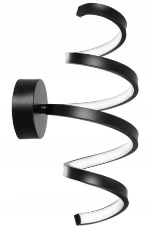 Lampa Ścienna Kinkiet New Design Black Led Czarny