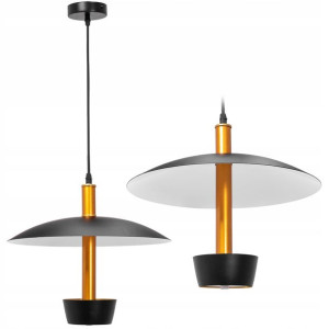 Lampa Wisząca Loft Industrial Czarna Metalowa LED