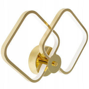 Lampa Ścienna Kinkiet Led Gold Złoty 14w Toolight