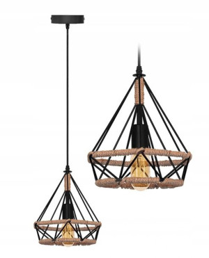 Lampa Sufitowa Toolight Metal Sznurek E27 25W