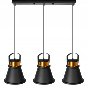Lampa Sufitowa Wisząca Loft Modern Asti Aaa Czarna