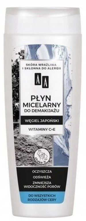 Aa Płyn Micelarny Wit. C+E Węgiel Japoński 200Ml