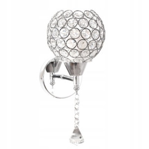Lampa Ścienna Kinkiet Nowoczesny Glamour Kryształ