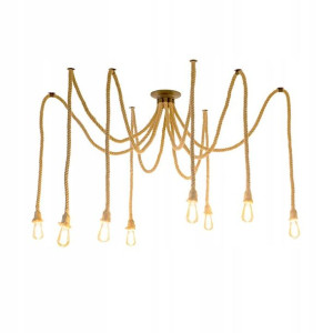 Lampa Sufitowa Wisząca Żyrandol Pająk 8 E27 Spider