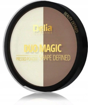 Delia  Shape Defined Puder Rozświetlająco-Brązujący  102 Dark Glam