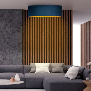 Nowoczesna Lampa Sufitowa Julia Velur Z Welurowym Abażurem 80 Cm