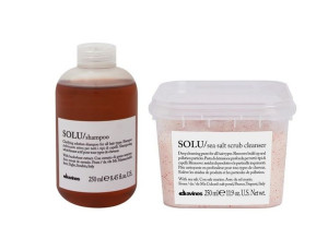 Davines SOLU zestaw: Szampon odświeżający 250 ml + Peeling 250 ml